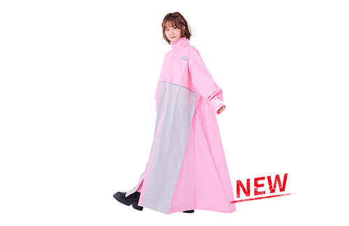 M14 斜開拼色一件式雨衣